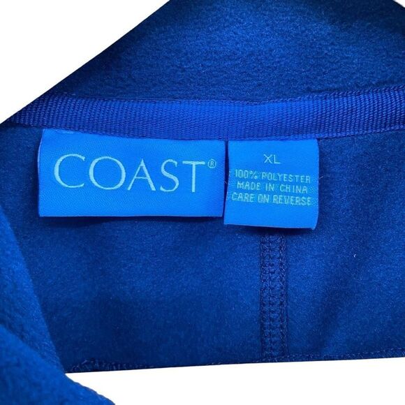 Coast Fireside Fleece Full Zip Vest Blue Men’s XL NWT - Picture 2 of 8